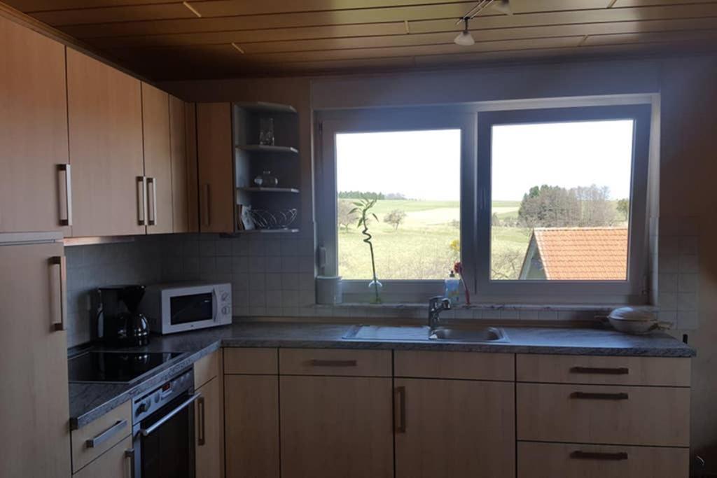 Anna - neue Ferienwohnung mit Blick ins Grüne Ober-Abtsteinach Exterior foto
